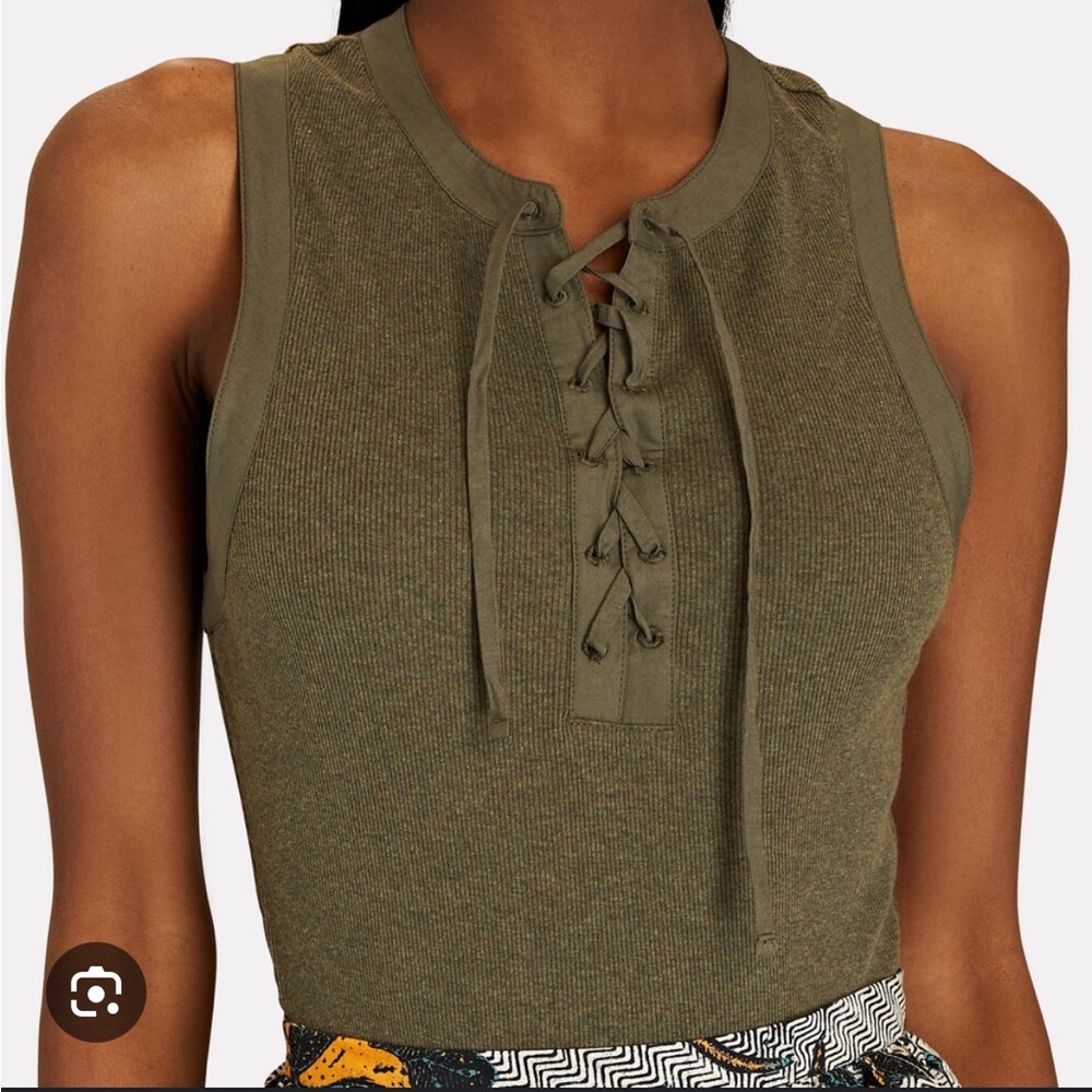 Green ulla johnson Evangeline tank top